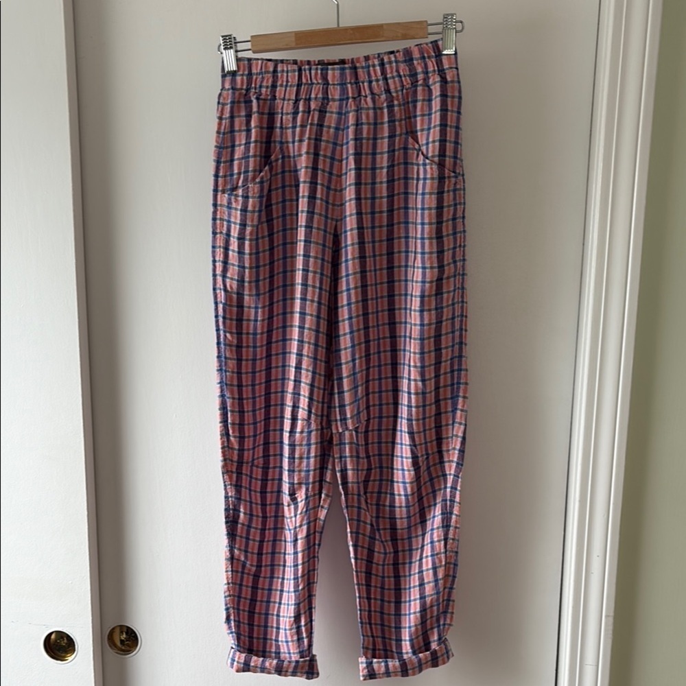 OSKA Linen Pull On Tapered Leg Pants S